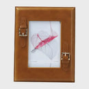 GobekUsa Brown Weave Leather Photo Frame | Minimalist Desk Decoration | Aesthetic Room Decor