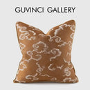 GobekUsa Auspicious Clouds Jacquard Throw Pillow Cover-Luxury Decorative Cushion Case