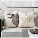 GobekUsa Auspicious Clouds Jacquard Throw Pillow Cover-Luxury Decorative Cushion Case