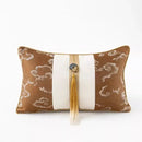 GobekUsa Auspicious Clouds Jacquard Throw Pillow Cover-Luxury Decorative Cushion Case