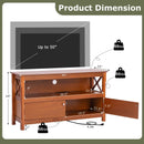 44 Inch Wooden Storage Cabinet TV Stand by LJGDeals