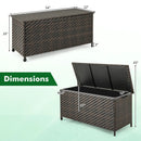 85 Gallon Outdoor Storage Box with Removable Liner and Universal Wheels by LJGDeals