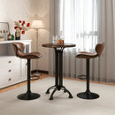 Set of 2 Adjustable Bar Stools Swivel Bar Chairs Pub Kitchen by LJGDeals