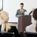 Wooden Floor Standing Podium Speaking Lectern by LJGDeals