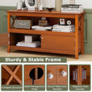 44 Inch Wooden Storage Cabinet TV Stand by LJGDeals