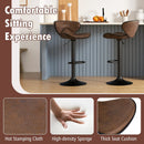 Set of 2 Adjustable Bar Stools Swivel Bar Chairs Pub Kitchen by LJGDeals