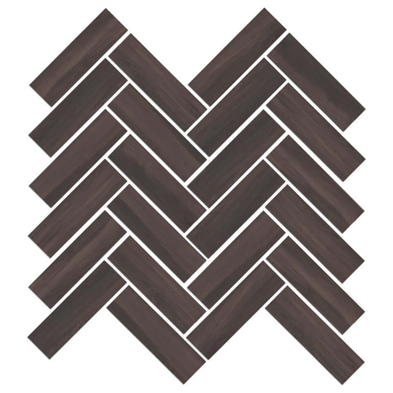 Mood Wood Glazed Herringbone Mosaic Tile 12"x15"