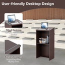 Wooden Floor Standing Podium Speaking Lectern by LJGDeals