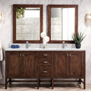 James Martin Addison 72" Double Bathroom Vanity, Mid-Century Acacia