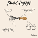 Bamboo Hair Brush Cleaning Tool