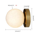 GobekUsa Circular Planet Wall Lamp: 3D Lunar Sconces for Home, Bedside, Background Wall