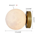GobekUsa Circular Planet Wall Lamp: 3D Lunar Sconces for Home, Bedside, Background Wall