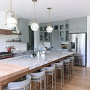 GobekUsa Glass Ball Suspension Ceiling Light for Living Room