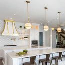 GobekUsa Glass Ball Suspension Ceiling Light for Living Room