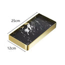 GobekUsa Brushed Gold Bathroom Corner Shelf Wall-Mounted Storage Organizer