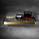 GobekUsa Brushed Gold Bathroom Corner Shelf Wall-Mounted Storage Organizer