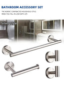 GobekUsa Brushed Gold Bathroom Hardware Set: Towel Holder, Paper Holder, Robe Hook