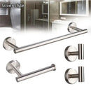 GobekUsa Brushed Gold Bathroom Hardware Set: Towel Holder, Paper Holder, Robe Hook