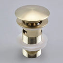 Brushed gold pop-up drain stopper 2-pack – bathroom sink drains by Decorbites