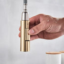 GobekUsa Brushed Gold Smart Touch Kitchen Faucet Dual Outlet Water Modes