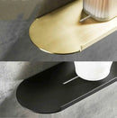 GobekUsa Brushed Gold Bathroom Storage Rack - Mirror Front Toiletries Organizer