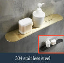 GobekUsa Brushed Gold Bathroom Storage Rack - Mirror Front Toiletries Organizer