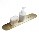 GobekUsa Brushed Gold Bathroom Storage Rack - Mirror Front Toiletries Organizer