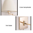 GobekUsa Adjustable Rocker Arm Wall Lamp for Living Room and Bedroom