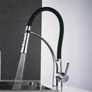 GobekUsa Brushed Nickel Kitchen Sink Faucet LED Light Mixer Tap