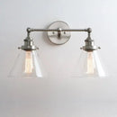 GobekUsa Funnel Glass Metal Wall Light Double Heads Sconce Lamp Fixtures