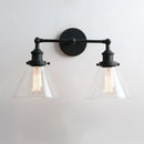 GobekUsa Funnel Glass Metal Wall Light Double Heads Sconce Lamp Fixtures