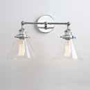 GobekUsa Funnel Glass Metal Wall Light Double Heads Sconce Lamp Fixtures