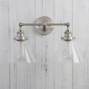 GobekUsa Funnel Glass Metal Wall Light Double Heads Sconce Lamp Fixtures