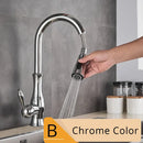 GobekUsa Brushed Nickel Kitchen Faucet Pull Out Single Handle Mixer Tap