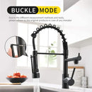 GobekUsa Brushed Nickel Kitchen Faucet Pull Out Mixer Tap Swivel Water Outlet
