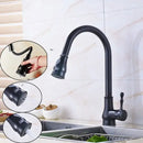 GobekUsa Brushed Nickel Pull Out Kitchen Faucet Single Lever Sprayer