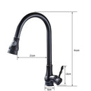 GobekUsa Brushed Nickel Pull Out Kitchen Faucet Single Lever Sprayer