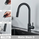 GobekUsa Brushed Nickel Pull Out Kitchen Faucet with Flexible Stream Sprayer Head