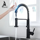GobekUsa Brush Nickel Sensor Kitchen Faucet | Stainless Steel Smart Induction Tap with Touch Control