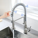 GobekUsa Brush Nickel Sensor Kitchen Faucet | Stainless Steel Smart Induction Tap with Touch Control