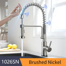 GobekUsa Brush Nickel Sensor Kitchen Faucet | Stainless Steel Smart Induction Tap with Touch Control
