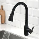 GobekUsa Brushed Nickel Pull Out Kitchen Faucet Swivel Water Mixer Tap Single Handle