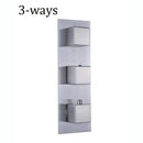 GobekUsa Brushed Nickel Thermostatic Mixer Valve for Three Handle Shower Control