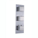 GobekUsa Brushed Nickel Thermostatic Mixer Valve for Three Handle Shower Control