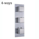 GobekUsa Brushed Nickel Thermostatic Mixer Valve for Three Handle Shower Control