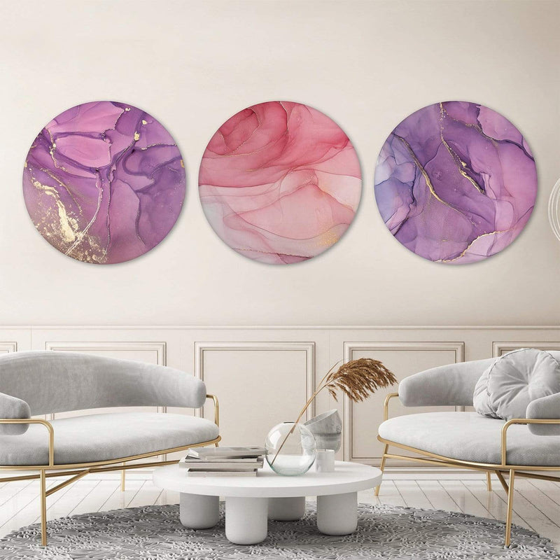 Brushed Petal Canvas - Circle