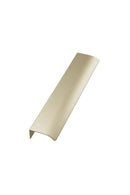 Brushed Gold Textured "Edge Straight" Tab Drawer Pulls