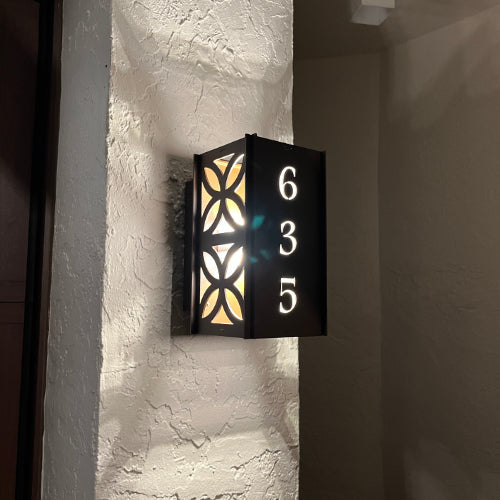 RadiantLight Address Marker Wall Sconces - Outdoor Wall Lights