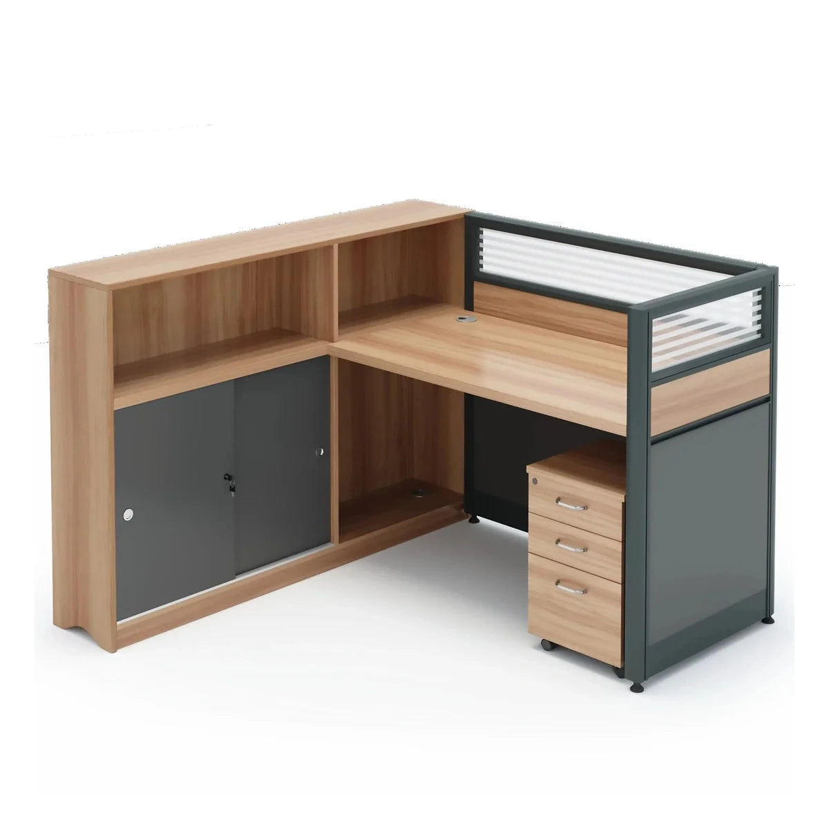 Brynn · L-Shaped Cubicle Workstation, photo 3 of 18