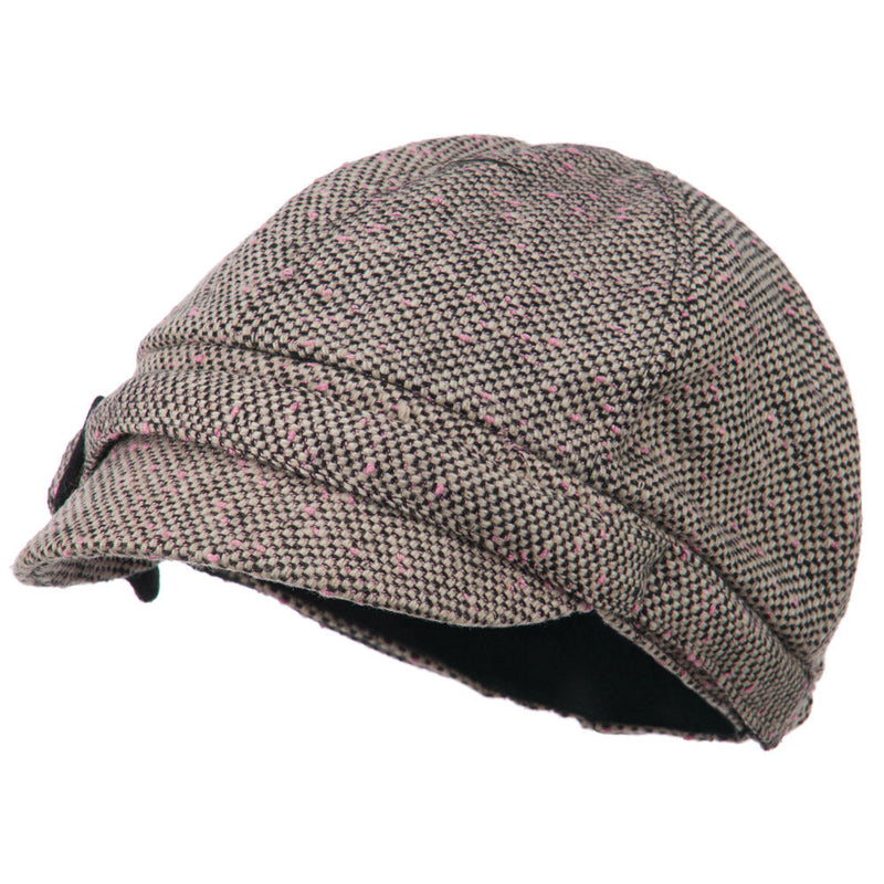 Muffy Square Buckle Cabbie Cap